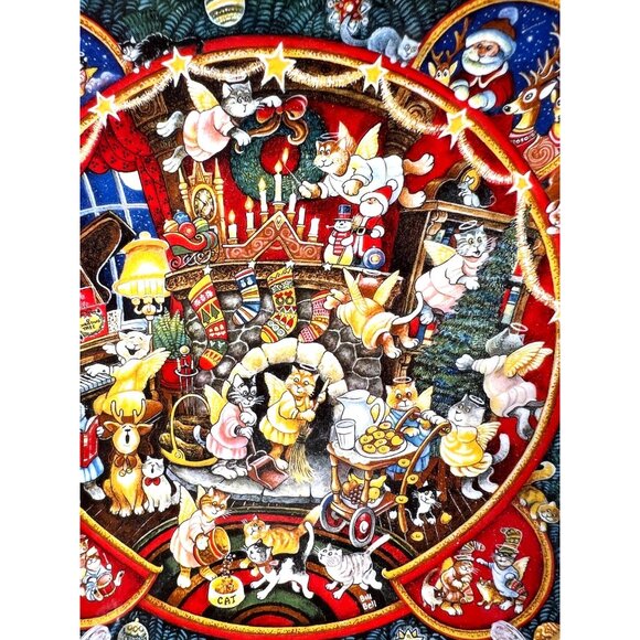 Franklin Mint Limited Edition Bill Bell Countdown To Christmas Plate - Picture 3 of 5